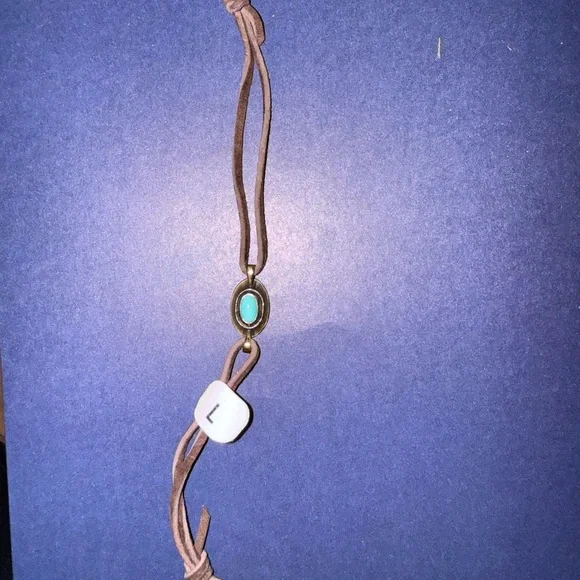 James Avery Leather Bracelet with Turquoise Stone. Retired. NWT - Picture 4 of 5